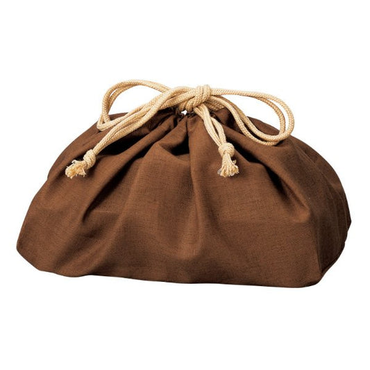 Linnen tas (bruin, groot)