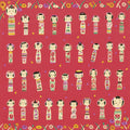Furoshiki Kokeshi (50 cm)
