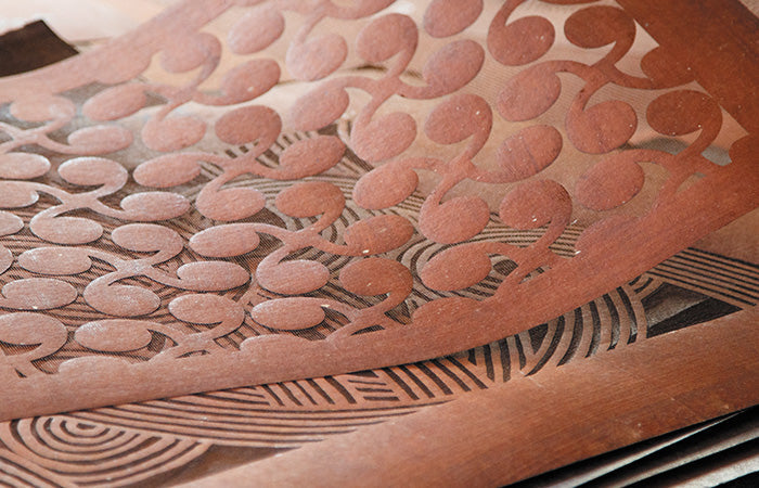 Furoshiki double face Isa Monyo Hoga (jaune et vert, 48 cm)