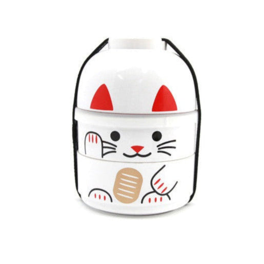Kokeshi Bento Maneki-Neko White by Hakoya - Bento&co Japanese Bento Lunch Boxes and Kitchenware Specialists