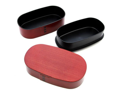 Nuri Wappa Wood Tone Bento Box | Red by Hakoya - Bento&co Japanese Bento Lunch Boxes and Kitchenware Specialists