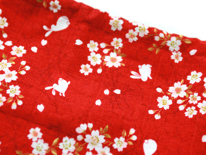 Set Bento Sakura Usagi (rosso) 