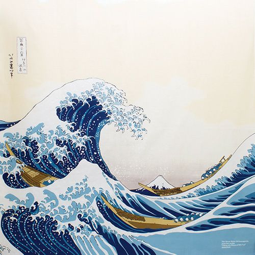 Furoshiki Sumidagawa-Kanagawa Namiura (48 cm)