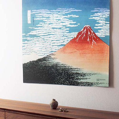 104 cm Hokusai Ukiyo-e Furoshiki grande | Il Monte Fuji in una giornata limpida