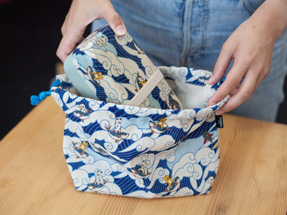 Original Bento&amp;co Bolsa Bento Neko surfers
