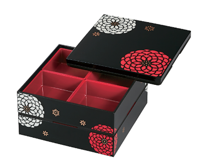 Juego de compartimentos interiores para caja de picnic de dos niveles Ojyu (19,5 cm) | Rojo