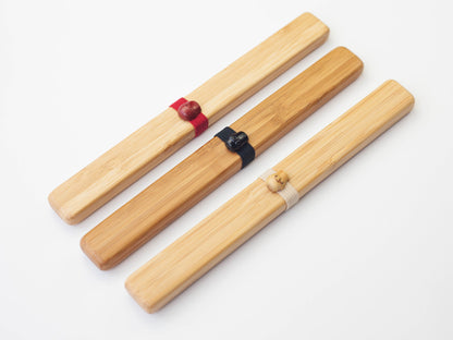 Bamboo Chopsticks Set | Red by Kohchosai Kosuga - Bento&co Japanese Bento Lunch Boxes and Kitchenware Specialists