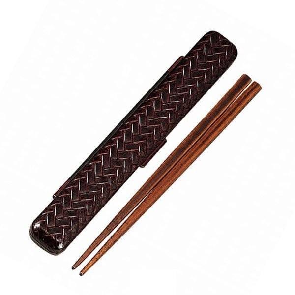 Bacchette rettangolari Ajiro (marrone, 18 cm)