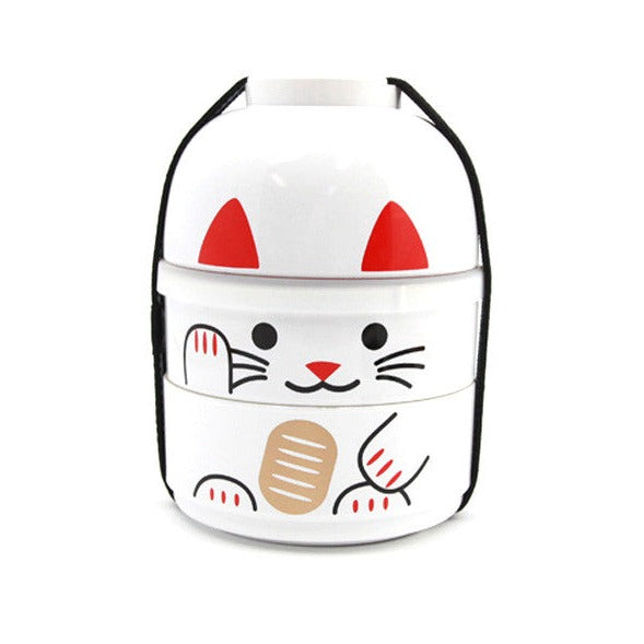 Kokeshi Bento Maneki-Neko White by Hakoya - Bento&co Japanese Bento Lunch Boxes and Kitchenware Specialists
